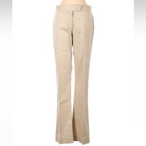 Lilly Pulitzer White Tag Vintage Tan Cream Boot Cut Chinos Pants